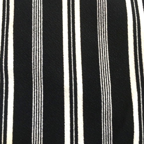 Banana Republic Black and White Striped Asymmetric Dress Medium - Picture 7 of 15